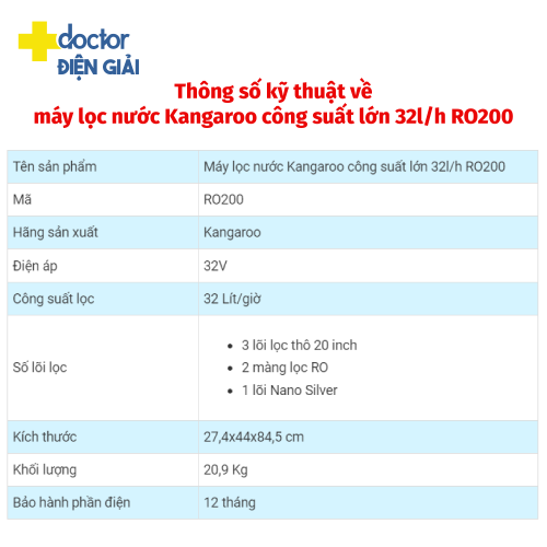 Máy lọc nước Kangaroo Việt Úc KG200